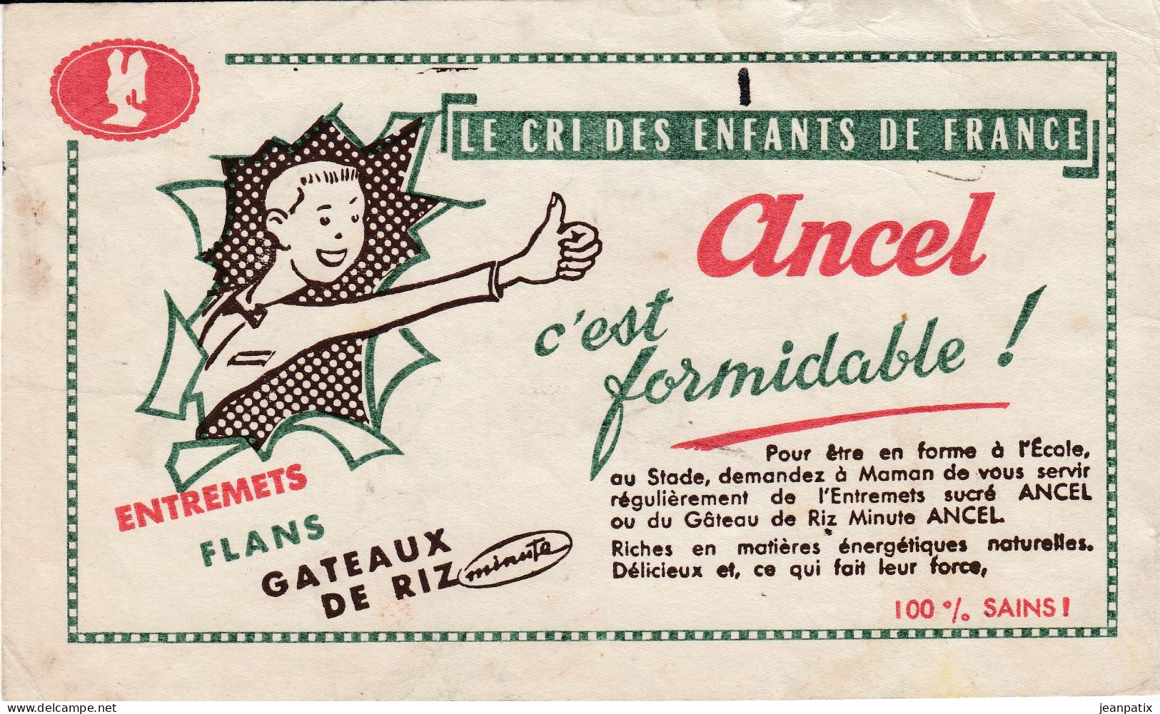 BUVARD & BLOTTER - ANCEL - Le Cri Des Enfants De France - Chocolade En Cacao