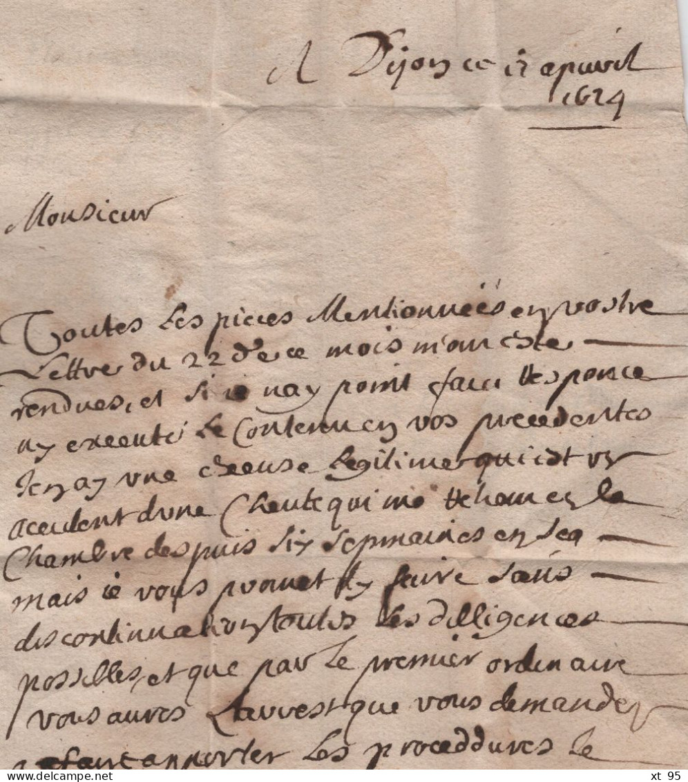 Dijon - 1624 - Cote D'Or - Rare - ....-1700: Precursori