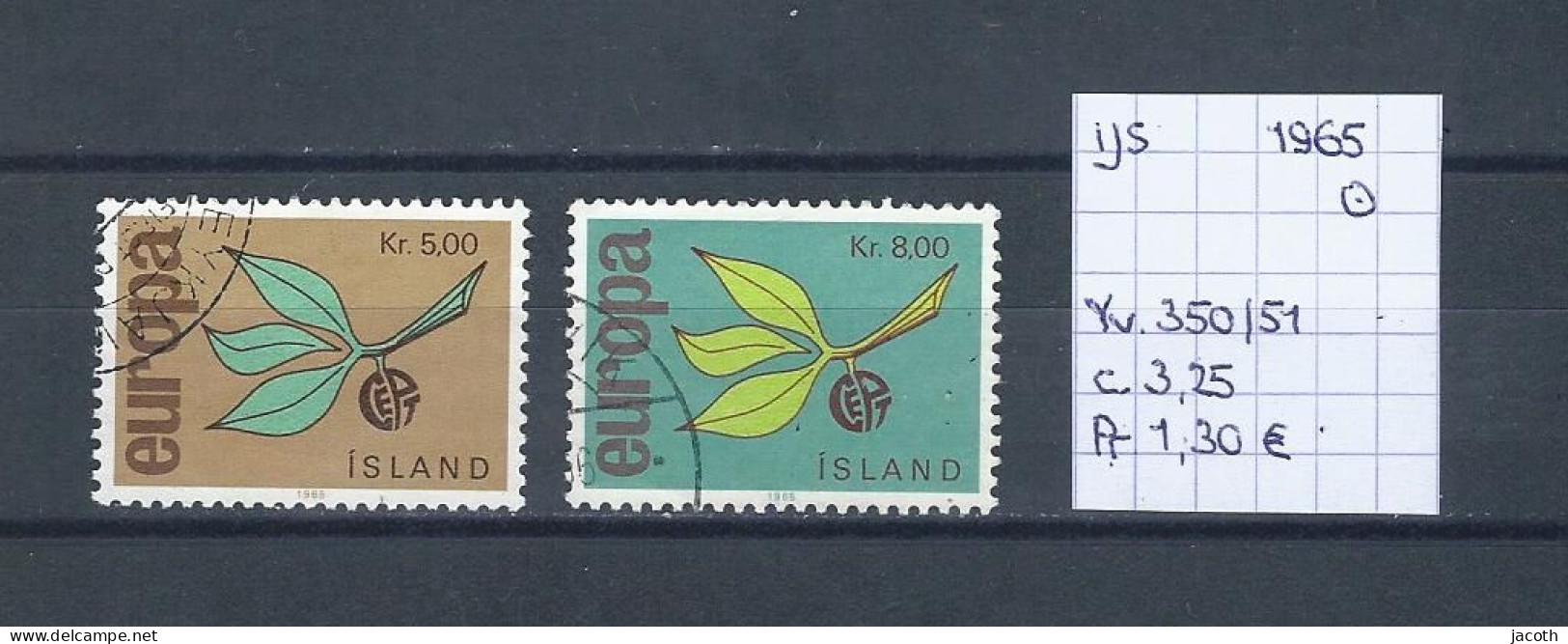 (TJ) IJsland 1965 - YT 350/51 (gest./obl./used) - Gebraucht