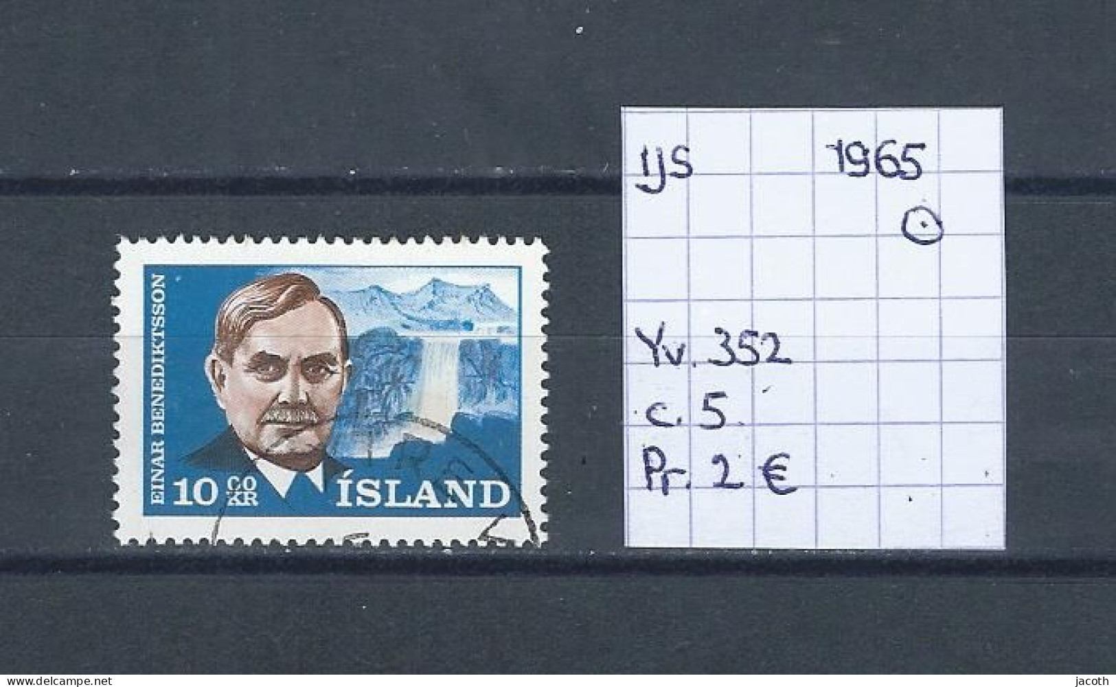 (TJ) IJsland 1965 - YT 352 (gest./obl./used) - Gebruikt