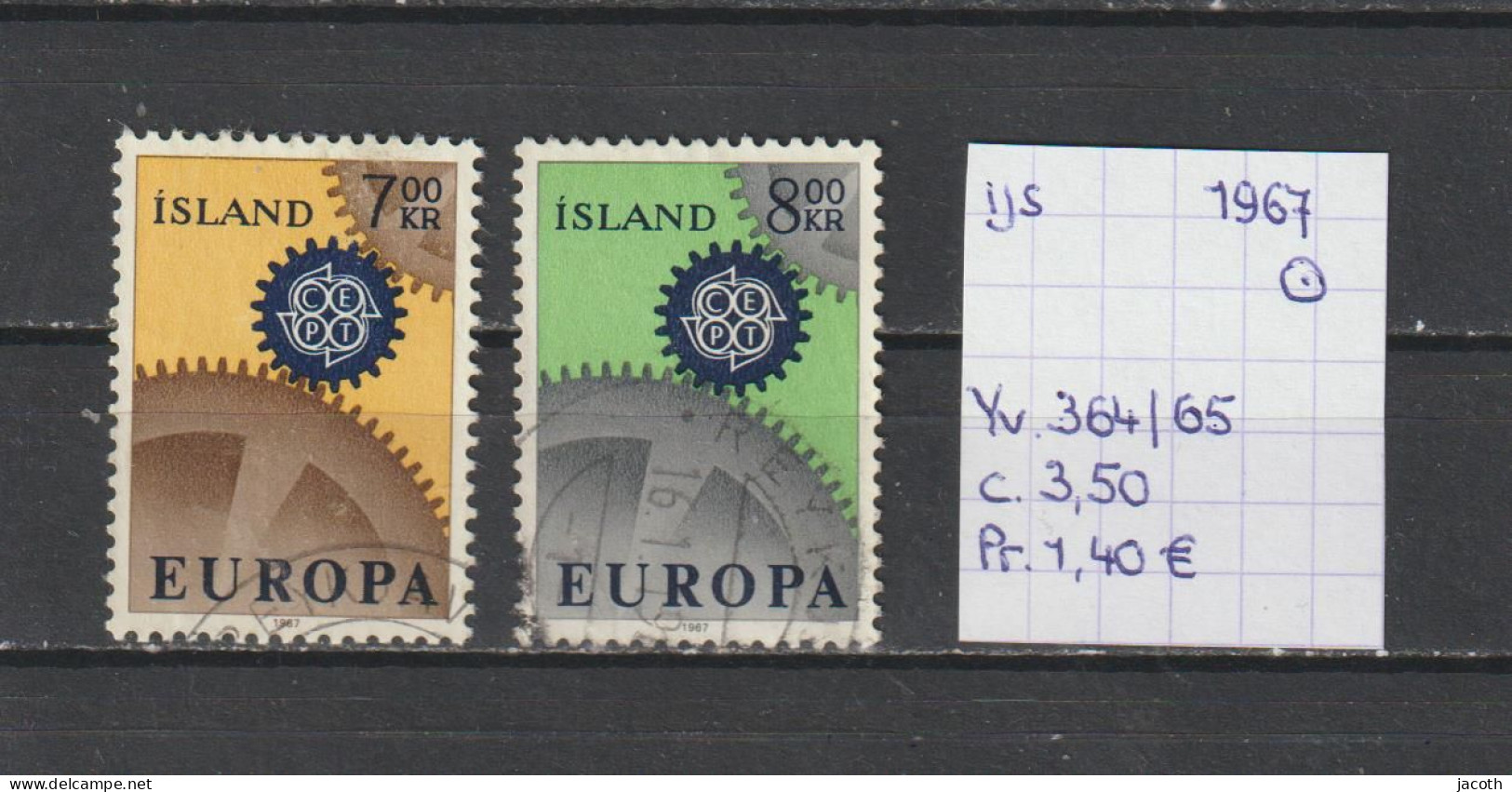 (TJ) IJsland 1967 - YT 364/65 (gest./obl./used) - Used Stamps