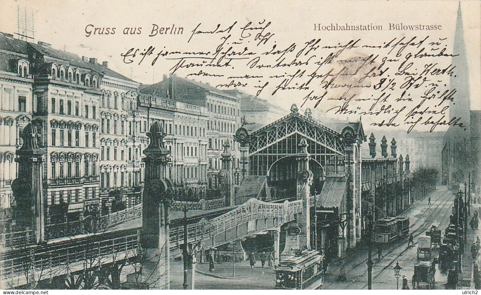 AK Gruss Aus Berlin - Hochbahnstation Bülowstrasse - 1902  (66336) - Schoeneberg