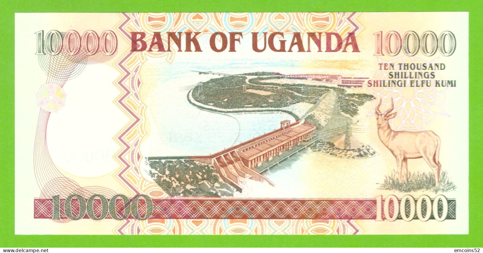 UGANDA 10000 SHILINGI 2008 P-45b UNC - Ouganda