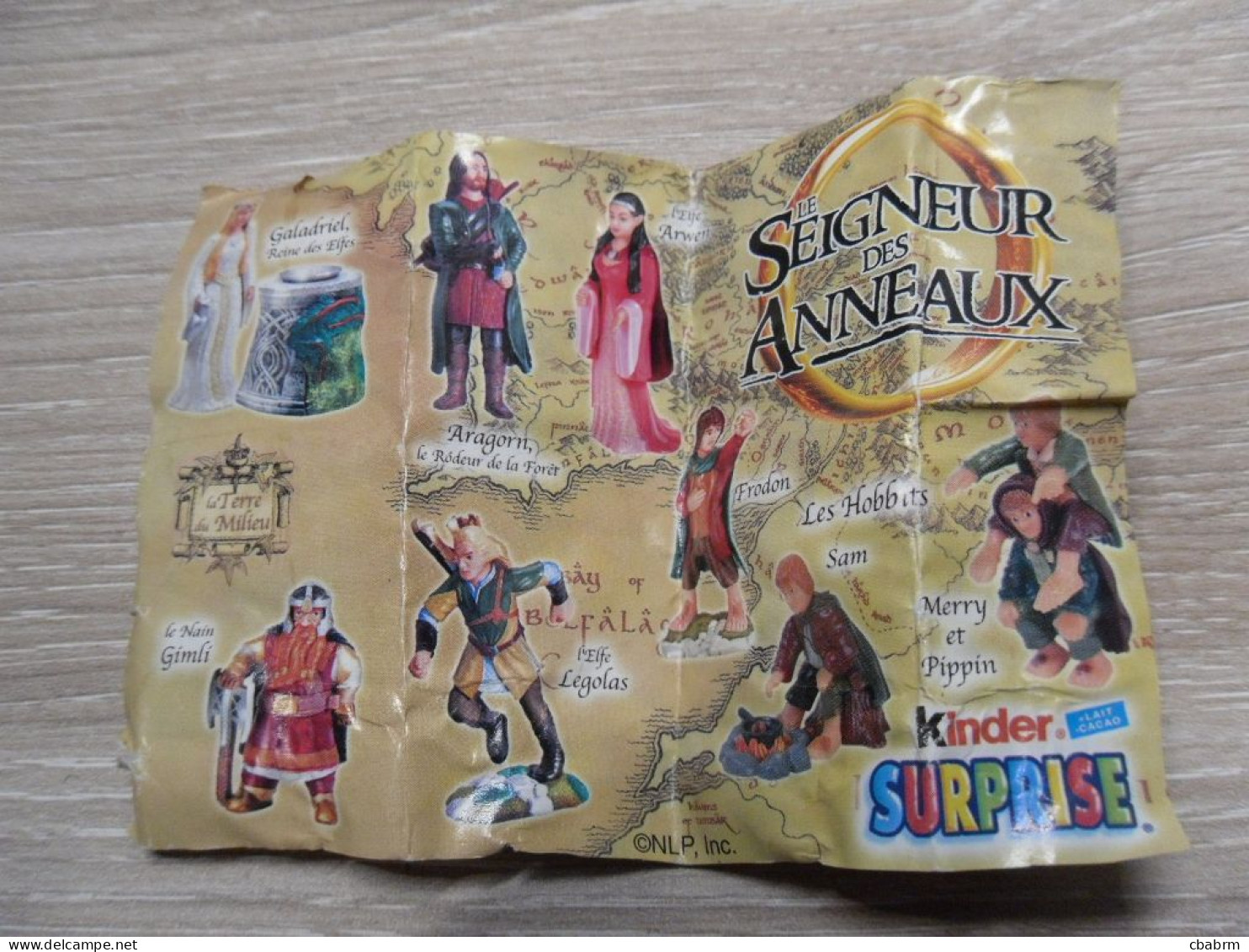 Figurine KINDER Jouet LE NAIN GIMLI Dans LE SEIGNEUR DES ANNEAUX - Monoblocchi