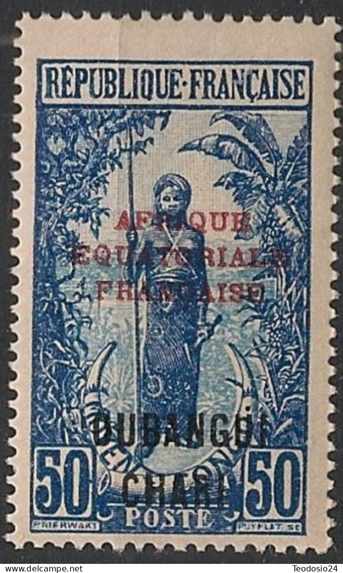 OUBANGUI - 1924-25 - N°Yv. 56 - Bakalois 50c - Neuf Luxe ** - Neufs