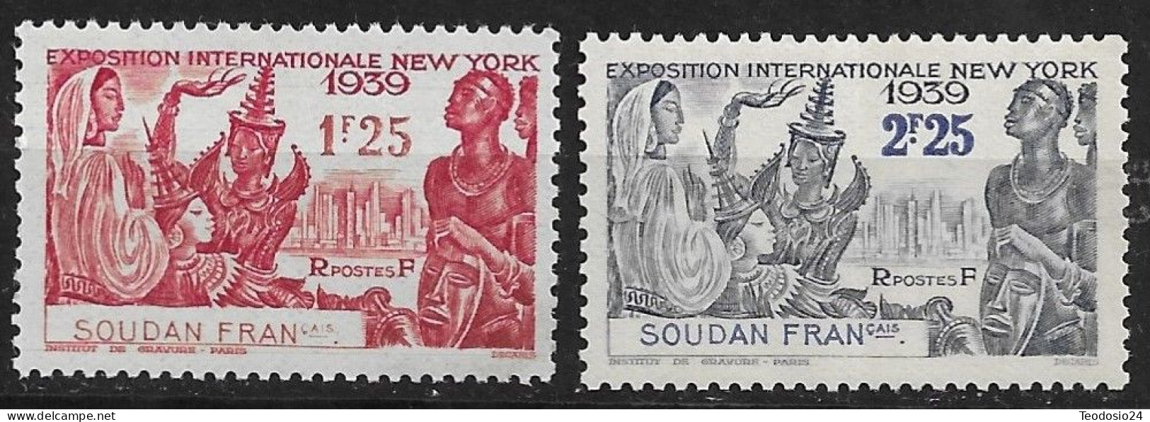 SOUDAN - 1939 - N°Yv. 103 à 104 - Exposition De New York - Neuf Luxe ** - Neufs