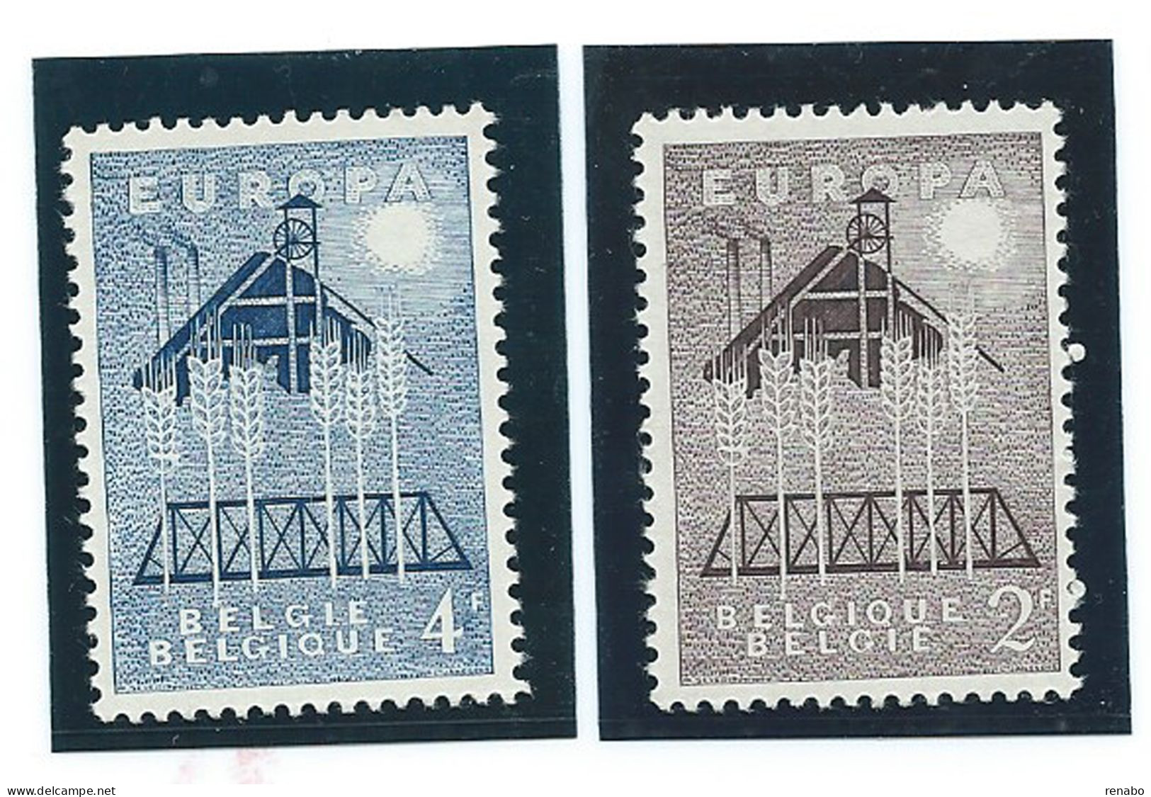 Belgio, Belgique, Belgium 1957 ; EUROPA CEPT; Serie Completa Nuova . Perfetta . - 1957