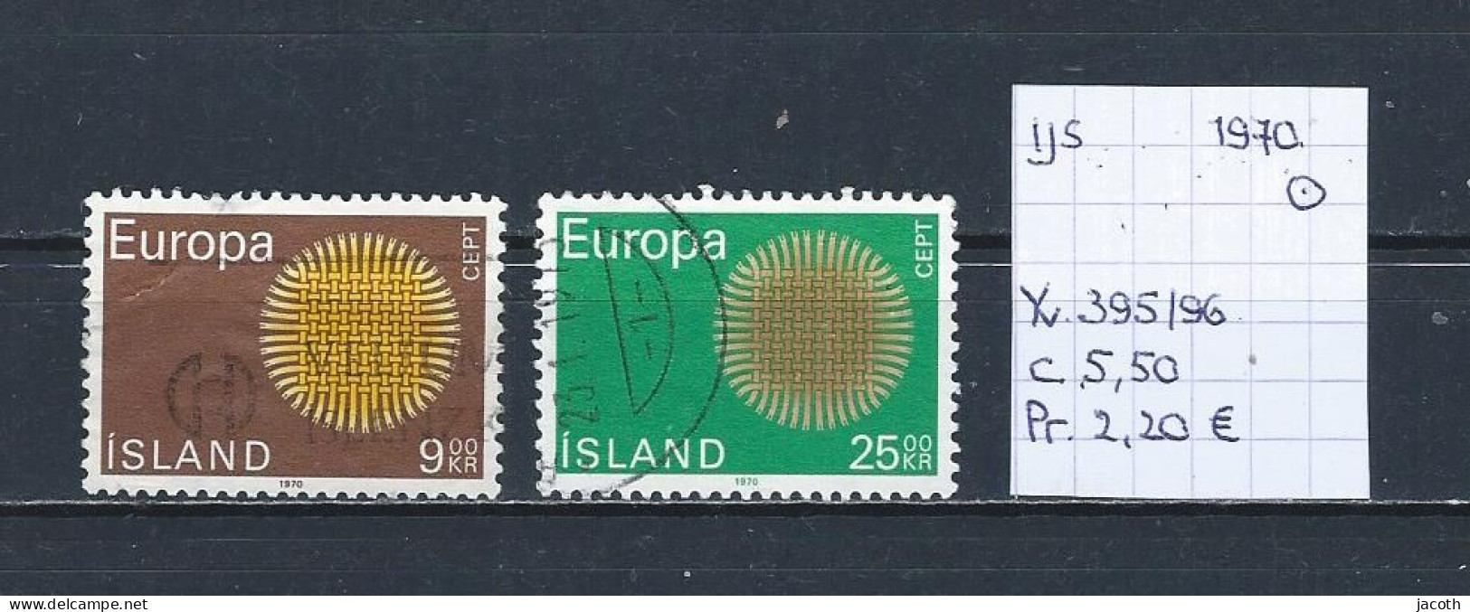 (TJ) IJsland 1970 - YT 395/96 (gest./obl./used) - Used Stamps