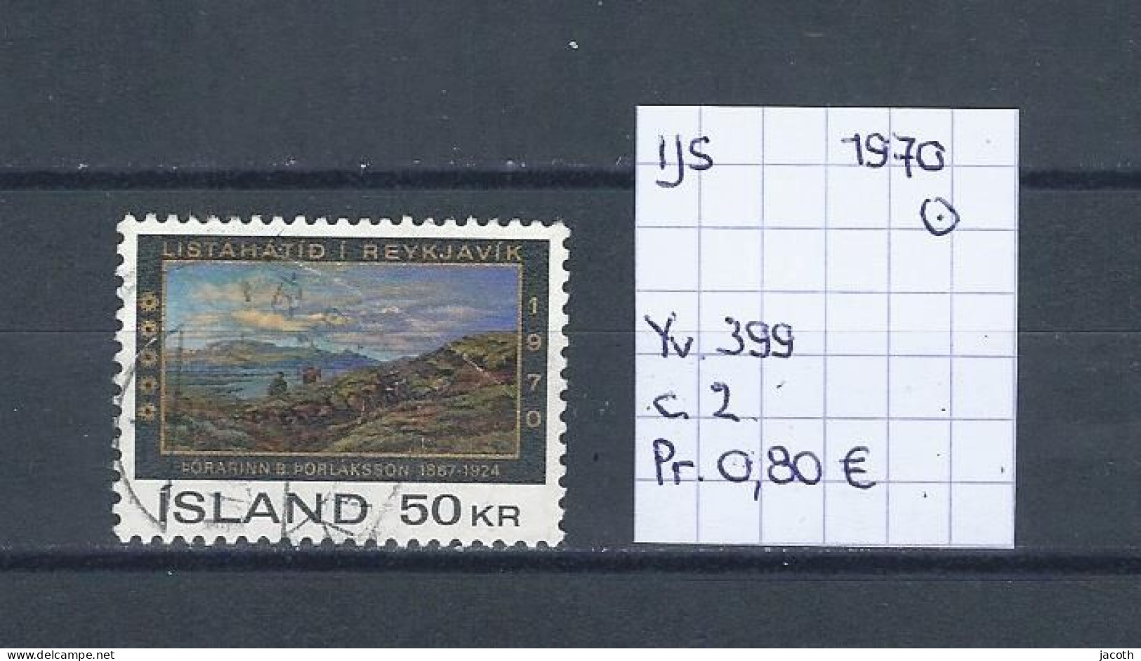 (TJ) IJsland 1970 - YT 399 (gest./obl./used) - Usados