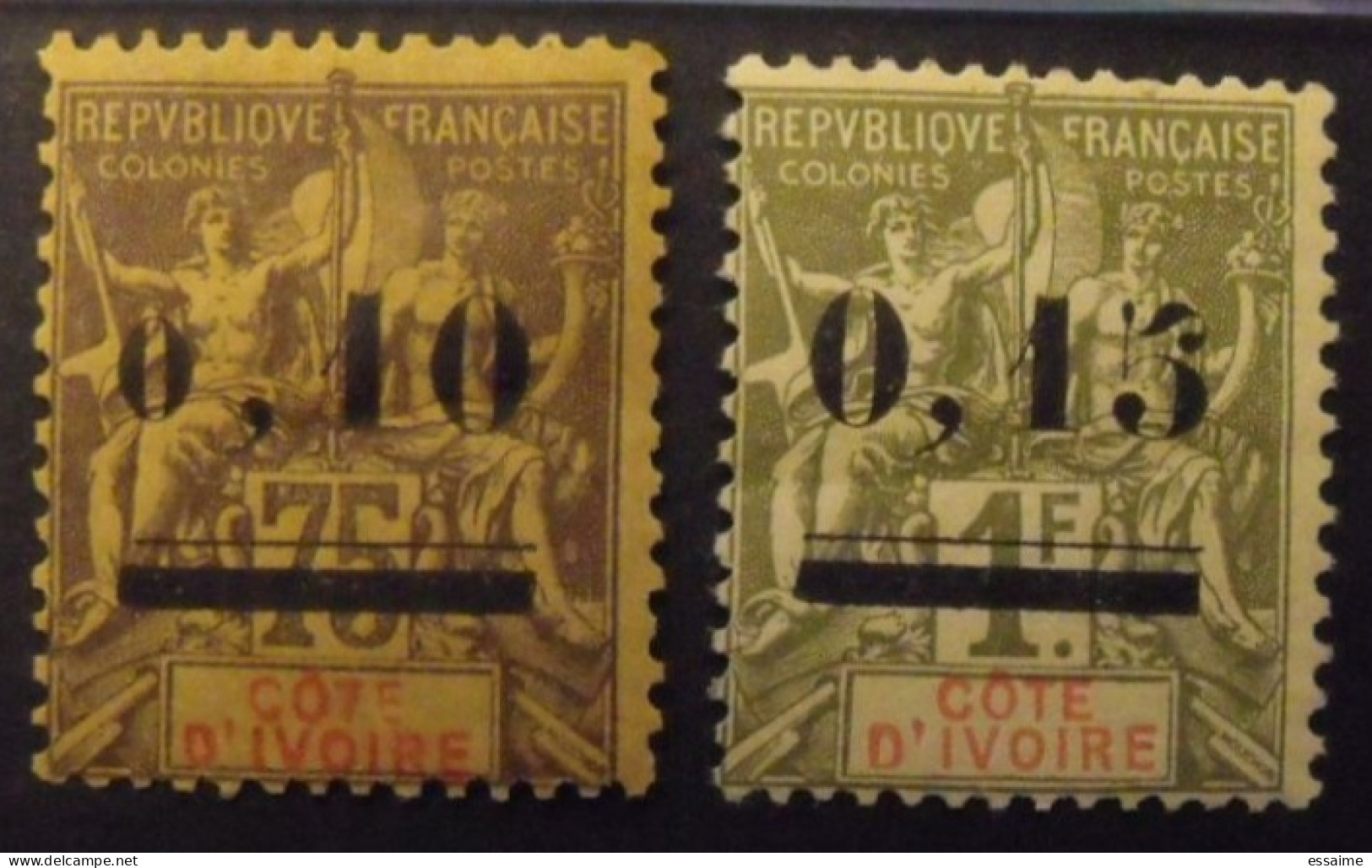 Côte D'ivoire. 1904. N° 19,20, Neuf * - Andere & Zonder Classificatie