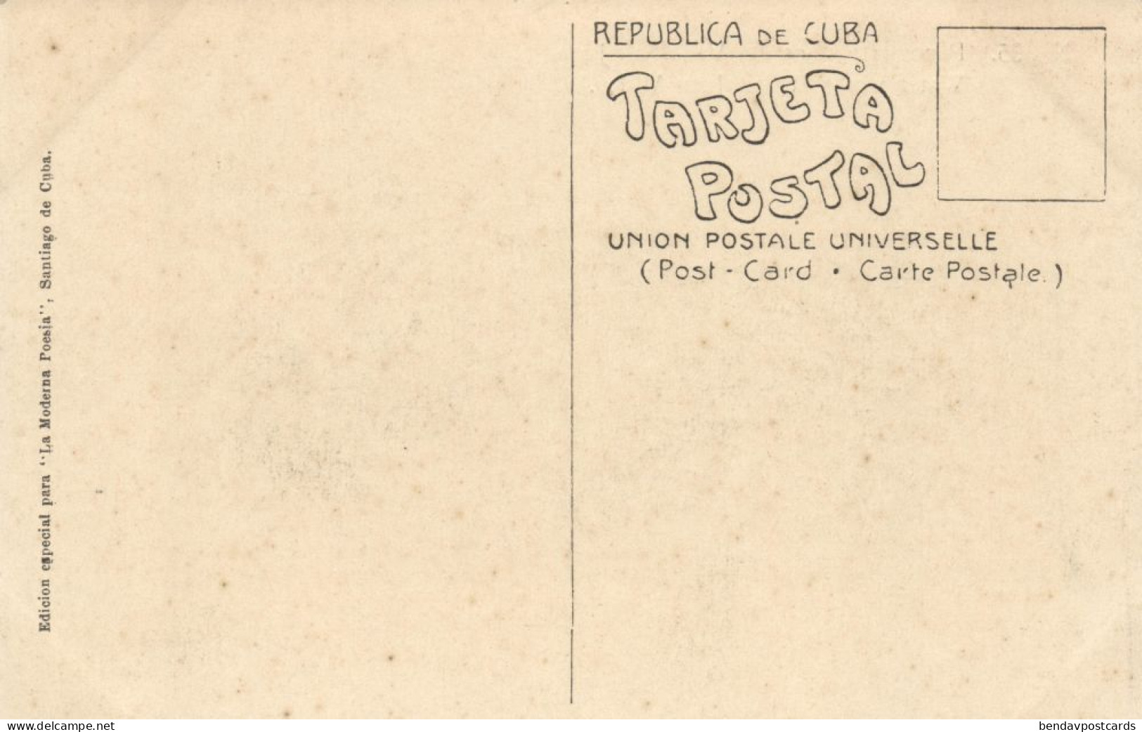 Cuba, SANTIAGO, San Juan Valley, Water Works (1910s) Postcard - Cuba