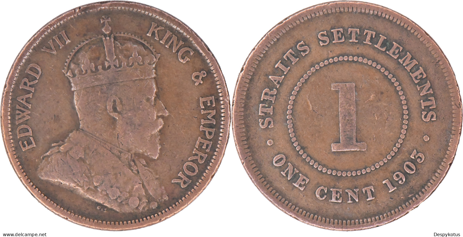 MALAISIE - STRAITS SETTLEMENTS -  1903 - 1 CENT - Edouard VII - 17-120 - Malaysia