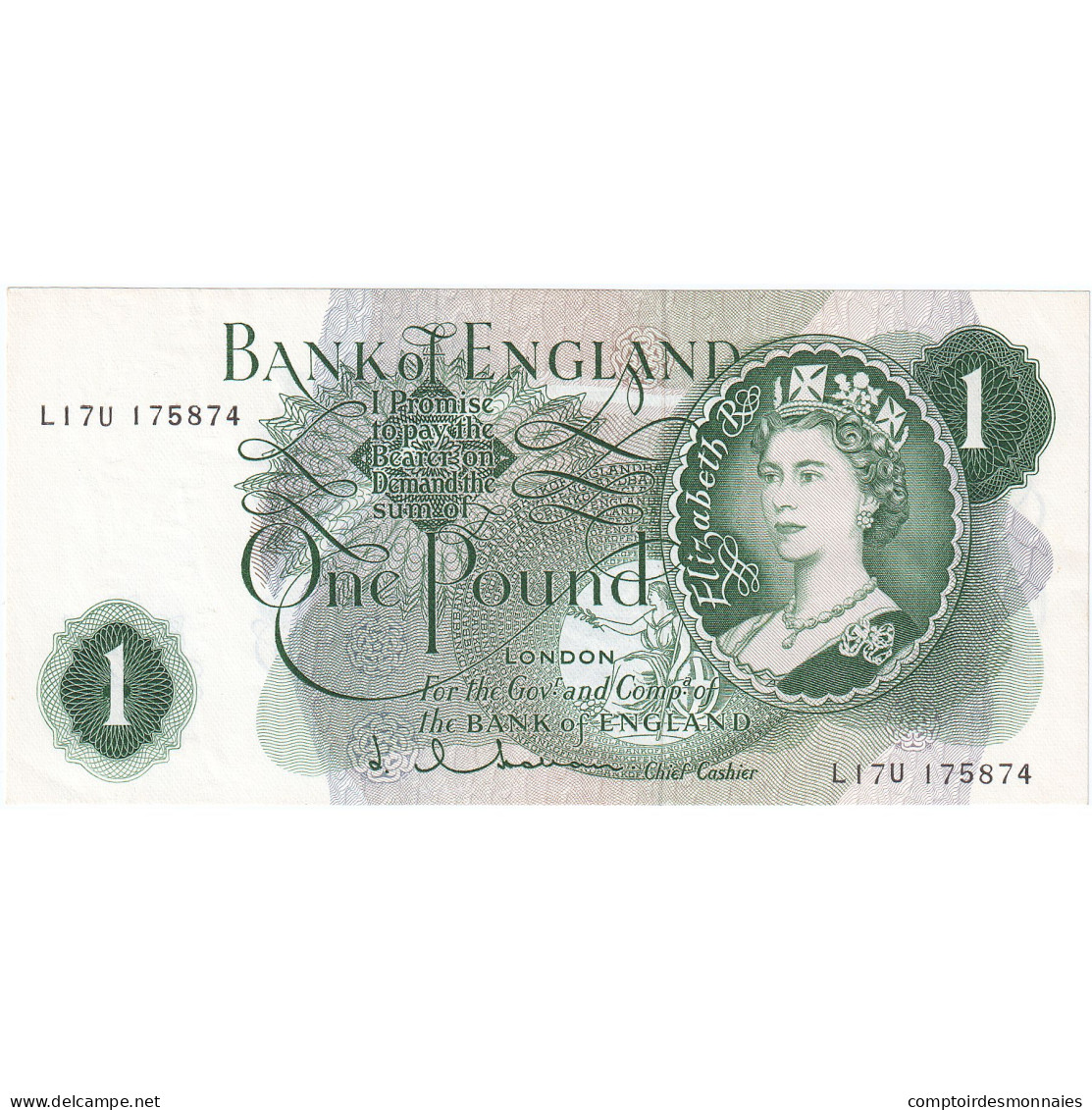 Grande-Bretagne, 1 Pound, Undated (1960-78), KM:374c, TTB - 1 Pound