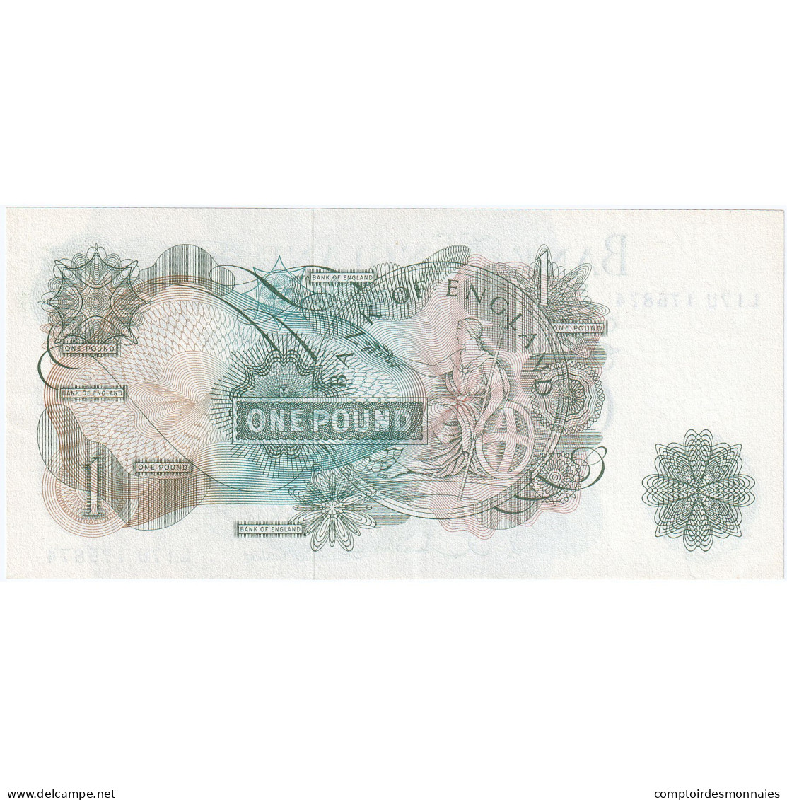 Grande-Bretagne, 1 Pound, Undated (1960-78), KM:374c, TTB - 1 Pound
