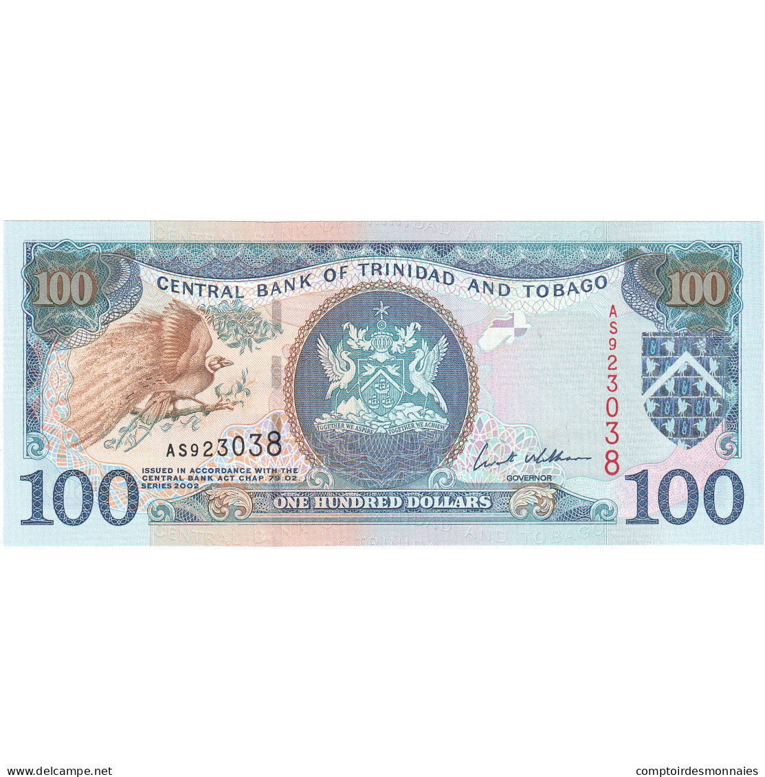 Trinité-et-Tobago, 100 Dollars, 2002, KM:51, NEUF - Trinidad & Tobago
