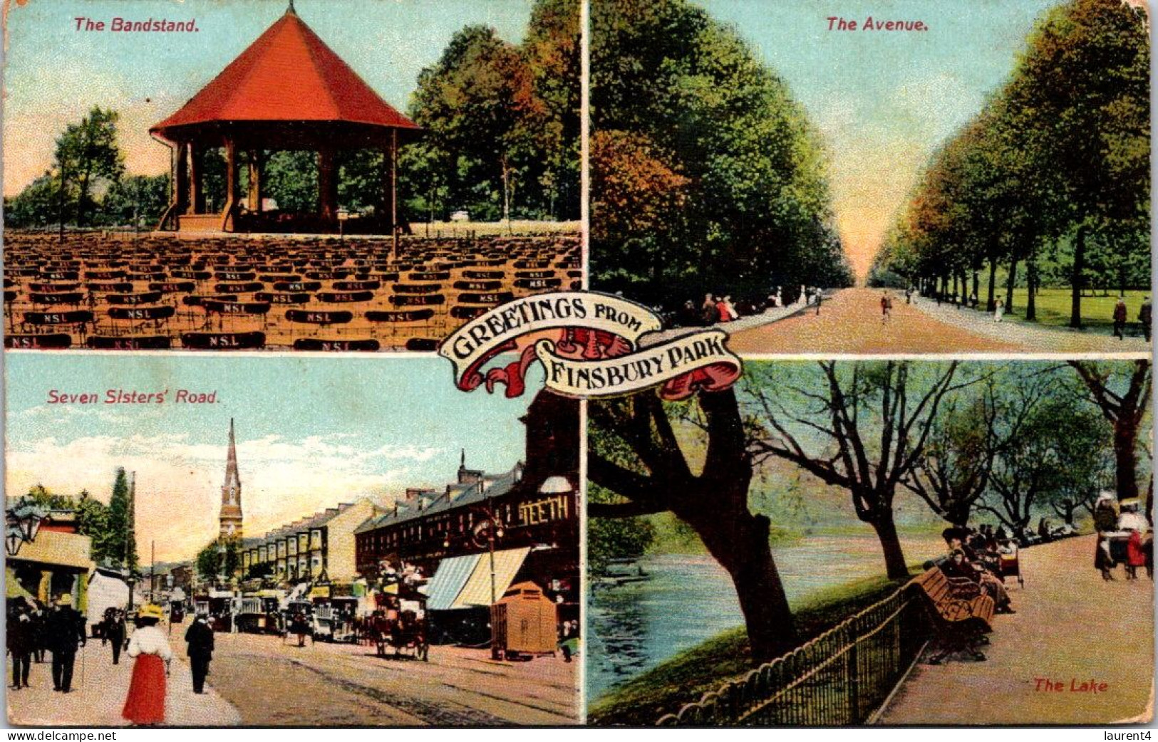 3-12-2023 (1 W 15) VERY OLD - UK - Greetings From Finsbury Park - London Suburbs