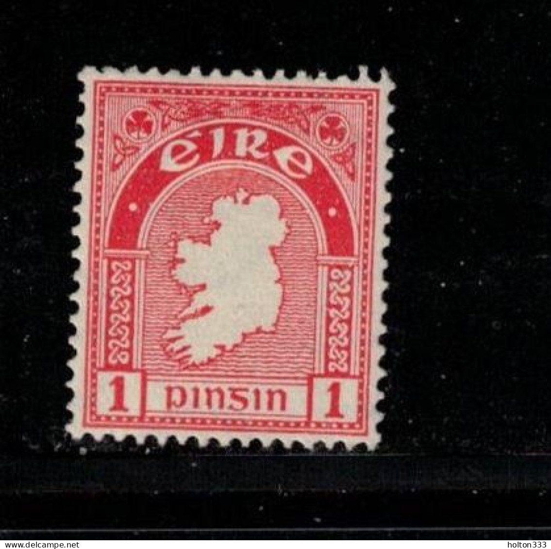 IRELAND Scott # 107 MH - Map Of Ireland A - Unused Stamps