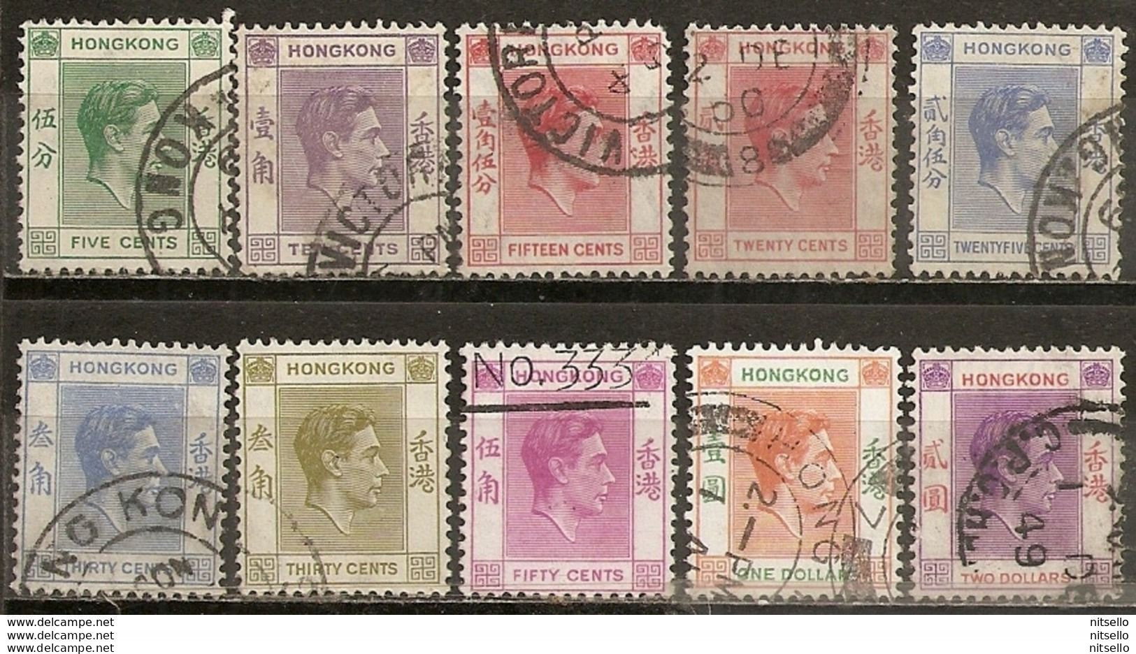 LOTE 2217 ///   (C110) COLONIAS INGLESAS - HONG KONG 1938 George VI ¡¡¡ OFERTA - LIQUIDATION !!! JE LIQUIDE !!! - Used Stamps