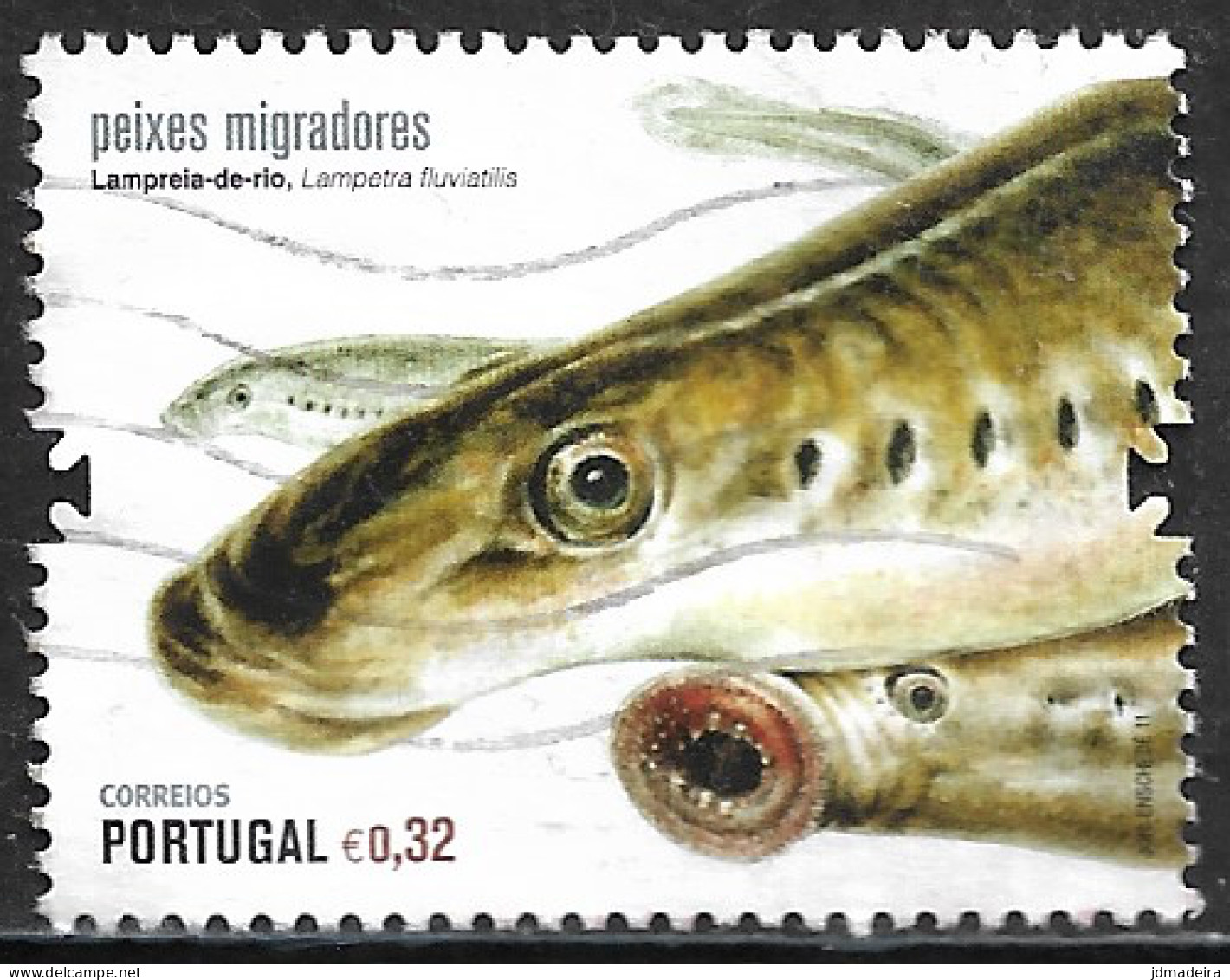 Portugal – 2011 Fish 0,32 Euros Used Stamp - Gebraucht