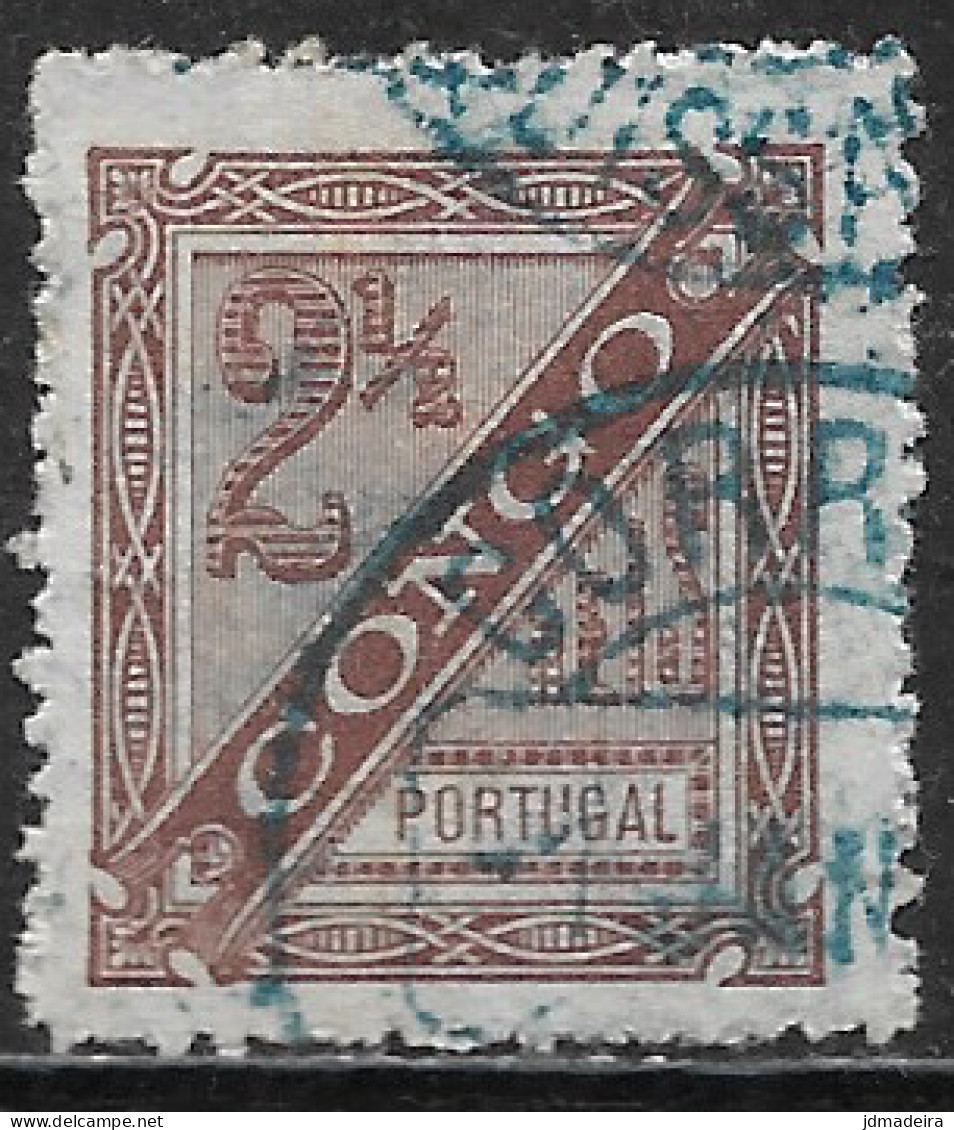 Portuguese Congo – 1894 King Carlos 2 1/2 Réis Used Stamp - Portuguese Congo