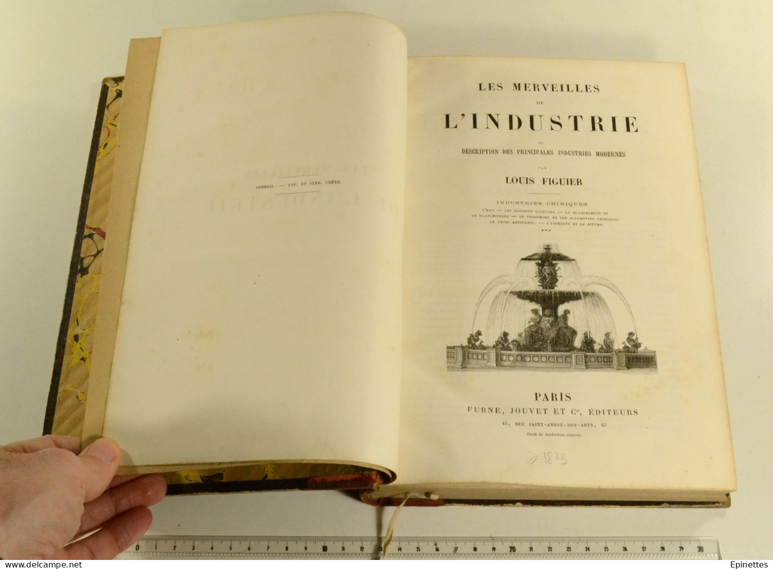 Les Merveilles De L'Industrie, Tome 3, Louis FIGUIER. Industries Chimiques, L'eau, Etc. Vers 1875 - Sciences