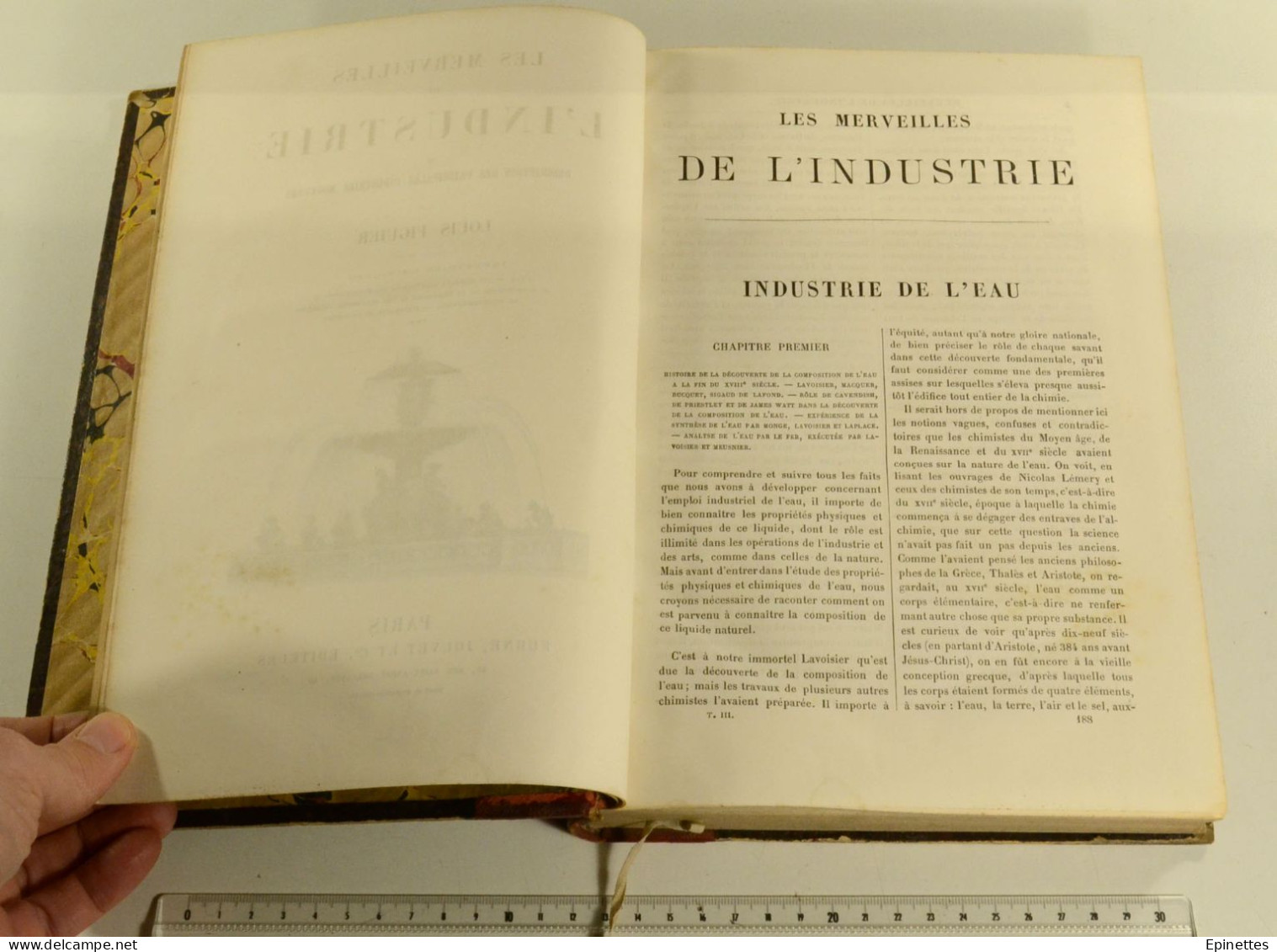 Les Merveilles de l'Industrie, tome 3, Louis FIGUIER. Industries chimiques, l'eau, etc. Vers 1875