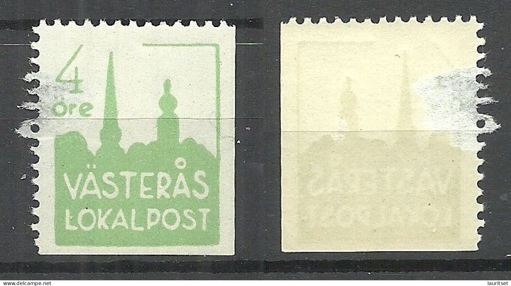 SCHWEDEN Sweden Västeras Local Post NB! Defect! - Local Post Stamps