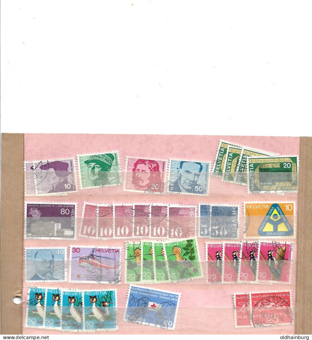 0104a: Aus Altsammlung: Schweiz, Siehe 5 Scans Mit Einigen Hundert Briefmarken - Collections