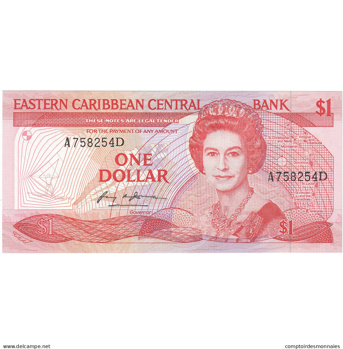 Etats Des Caraibes Orientales, 1 Dollar, NEUF - East Carribeans