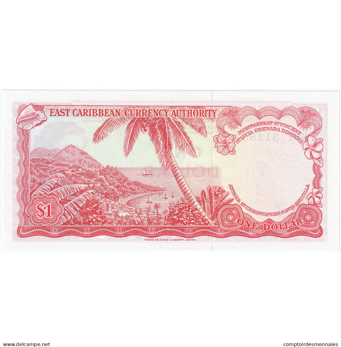 Billet, Etats Des Caraibes Orientales, 1 Dollar, KM:13f, NEUF - Caribes Orientales