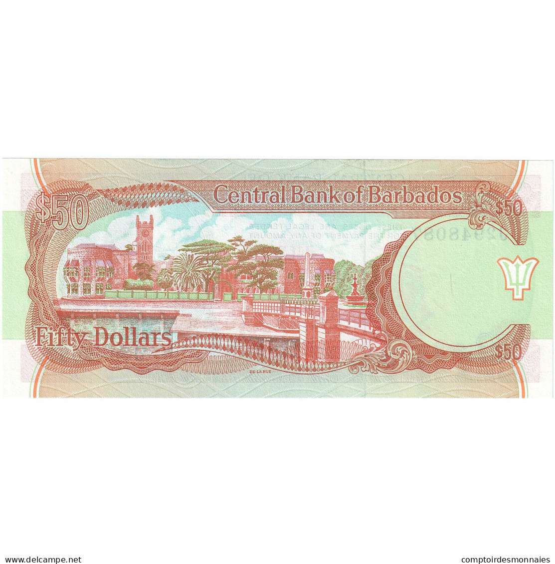 Barbade, 50 Dollars, 1989, KM:40a, NEUF - Barbados (Barbuda)