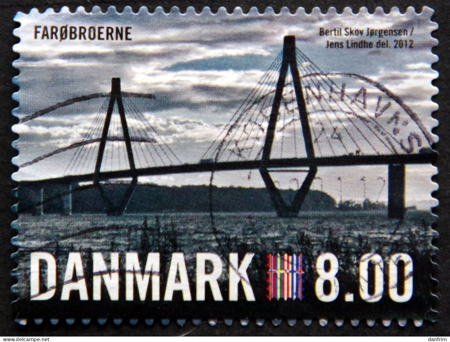 Denmark 2012 NORDIA 2012   MiNr. 1690C (  Lot D 1521 ) Bridge - Usado