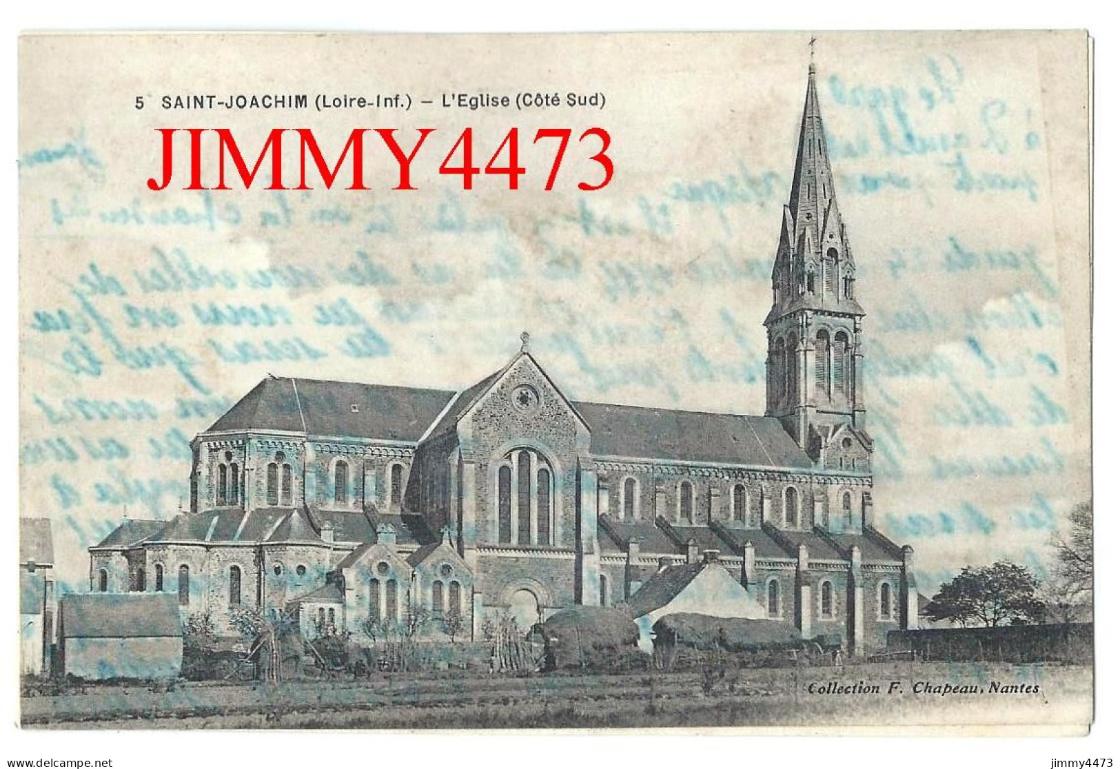 CPA - SAINT-JOACHIM En 1915 (Loire-Inf.) - L'Eglise ( Côté Sud ) - N° 5 - Coll. F. Chapeau Nantes - Saint-Joachim