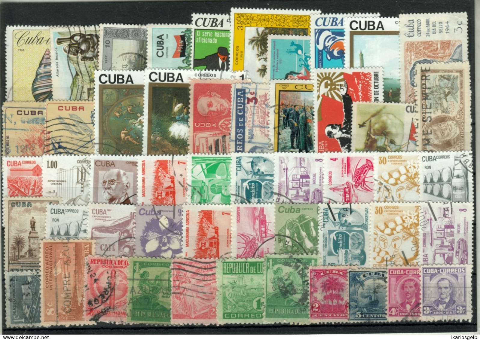 CUBA  Sammlungsauflösung Bestand Von 51 Verschiedenen Marken O - Usados