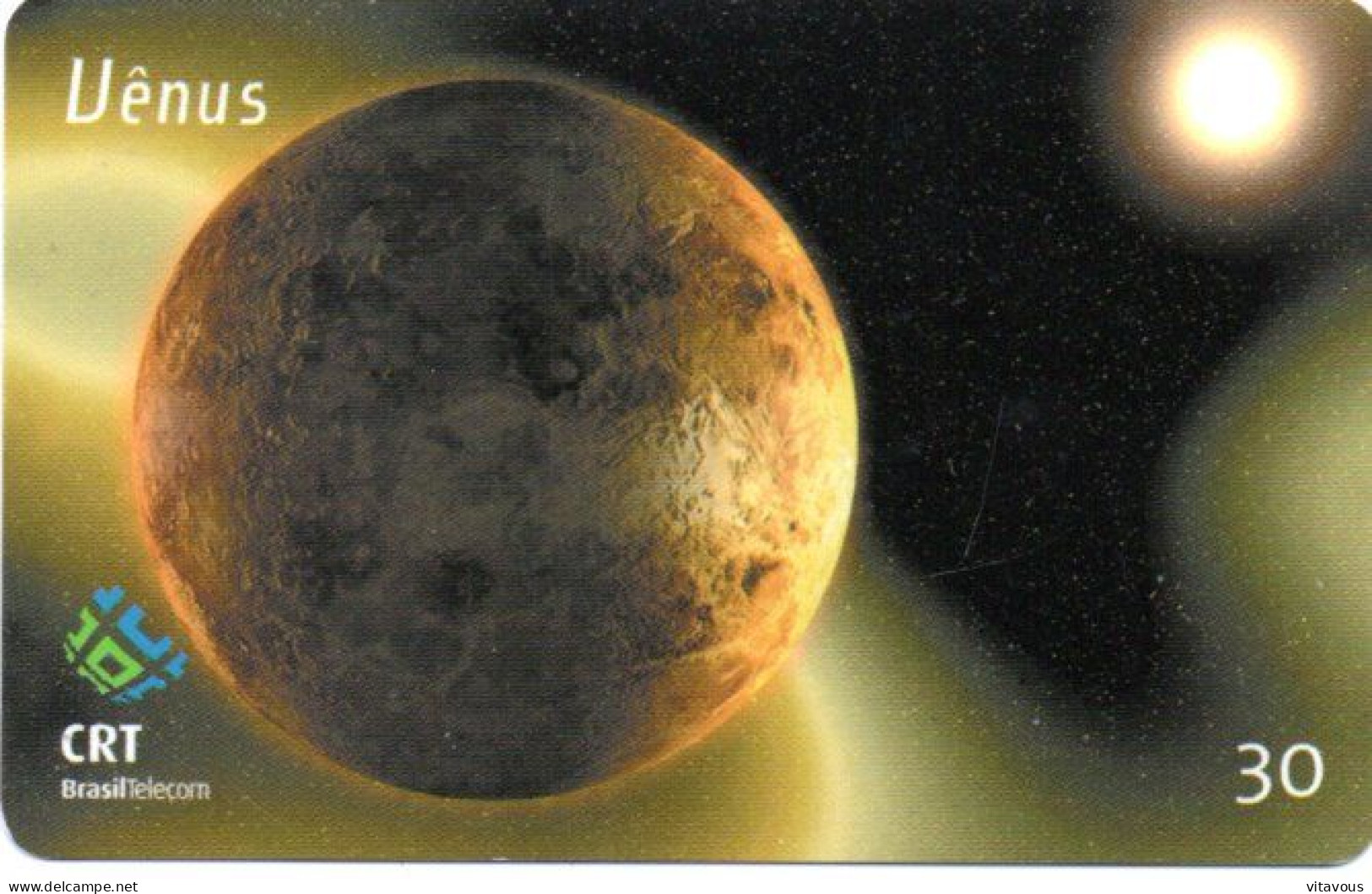 Planète Vénus  Astronomie Télécarte Brésil Phonecard (F 27) - Brazil