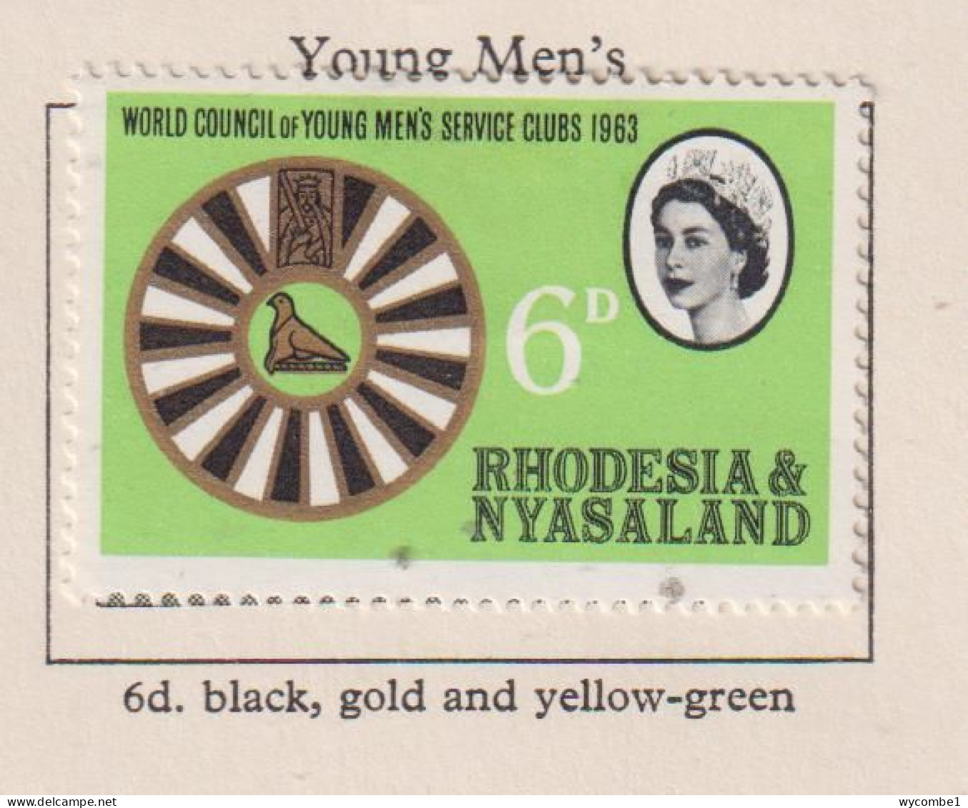 RHODESIA  AND NYASALAND - 1965 Service Clubs Set Hinged Mint - Rhodésie & Nyasaland (1954-1963)