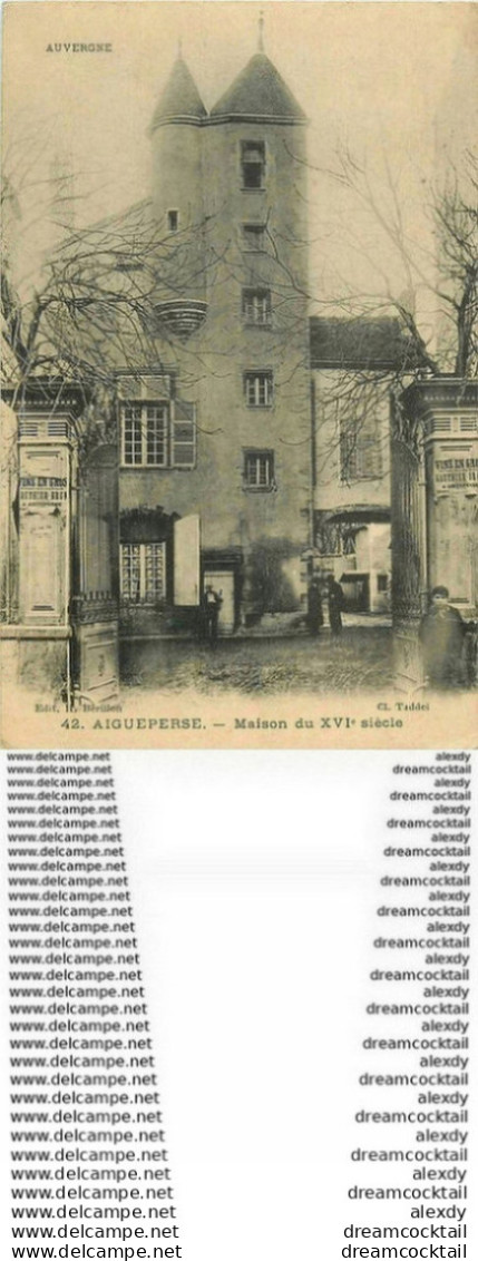 WW 2 X CPA 63 AIGUEPERSE. Marché De La Volaille Et Maison Du XVI Siècle 1910 - Aigueperse