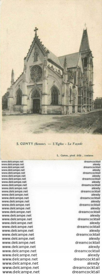 WW 80 CONTY. Façade De L'Eglise - Conty