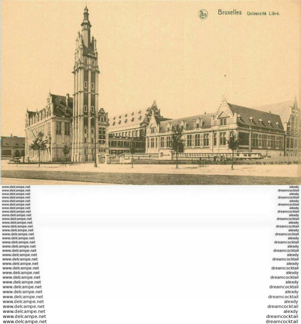 WW 2 Cpa BRUXELLES. Université Libre Et Arcade Cinquantenaire Porte Tervueren. Impeccables Et Vierges - Loten, Series, Verzamelingen