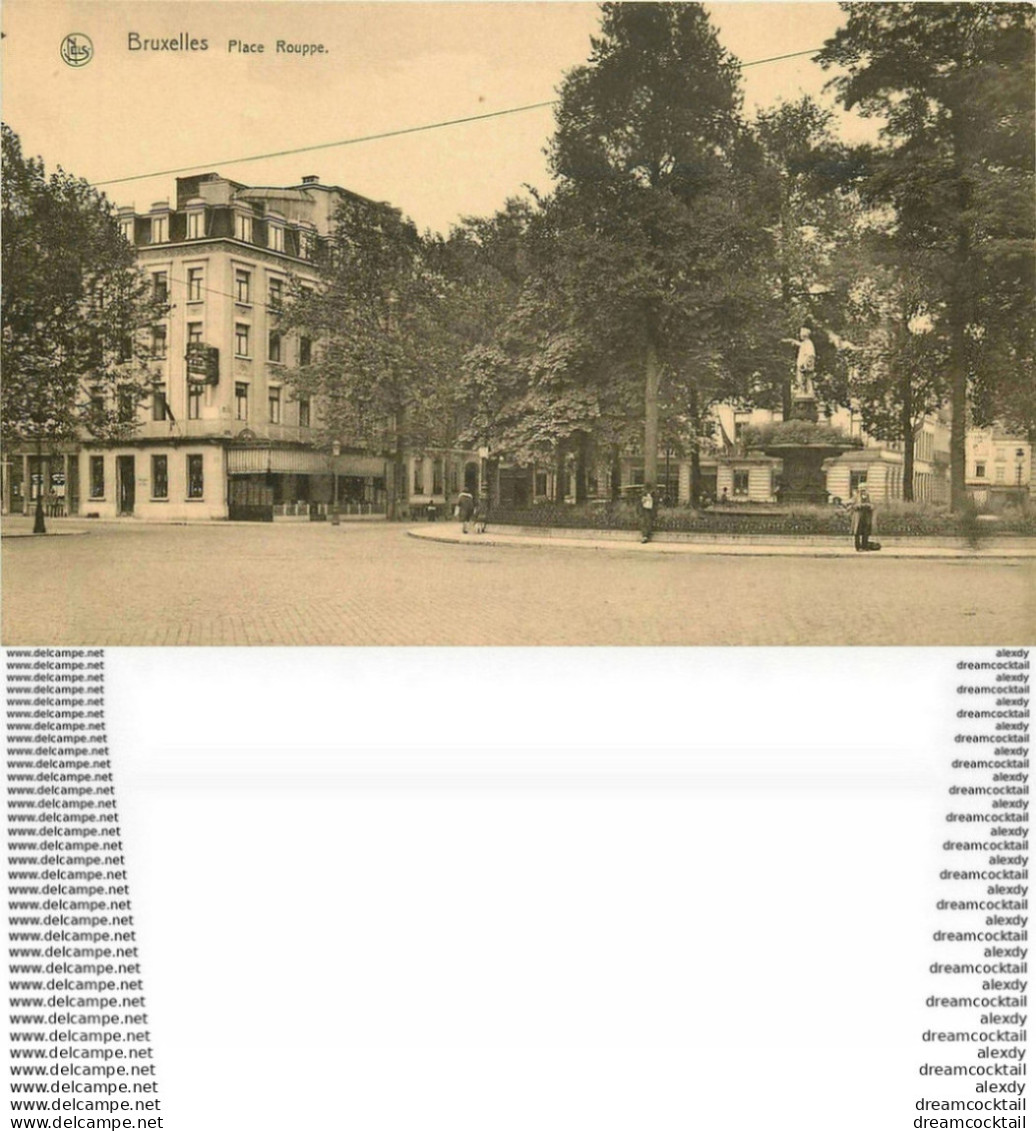 WW 2 Cpa BRUXELLES. Place Rouppe Et Jardin Italien Au Botanique. Impeccables Et Vierges - Lotes Y Colecciones