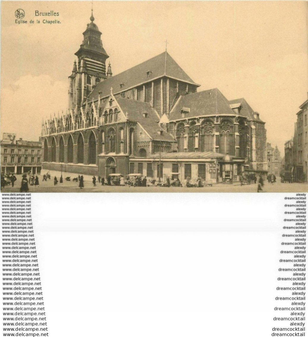 WW 2 Cpa BRUXELLES. Gare Du Nord Place Rogier Et Eglise De La Chapelle. Impeccables Et Vierges - Loten, Series, Verzamelingen