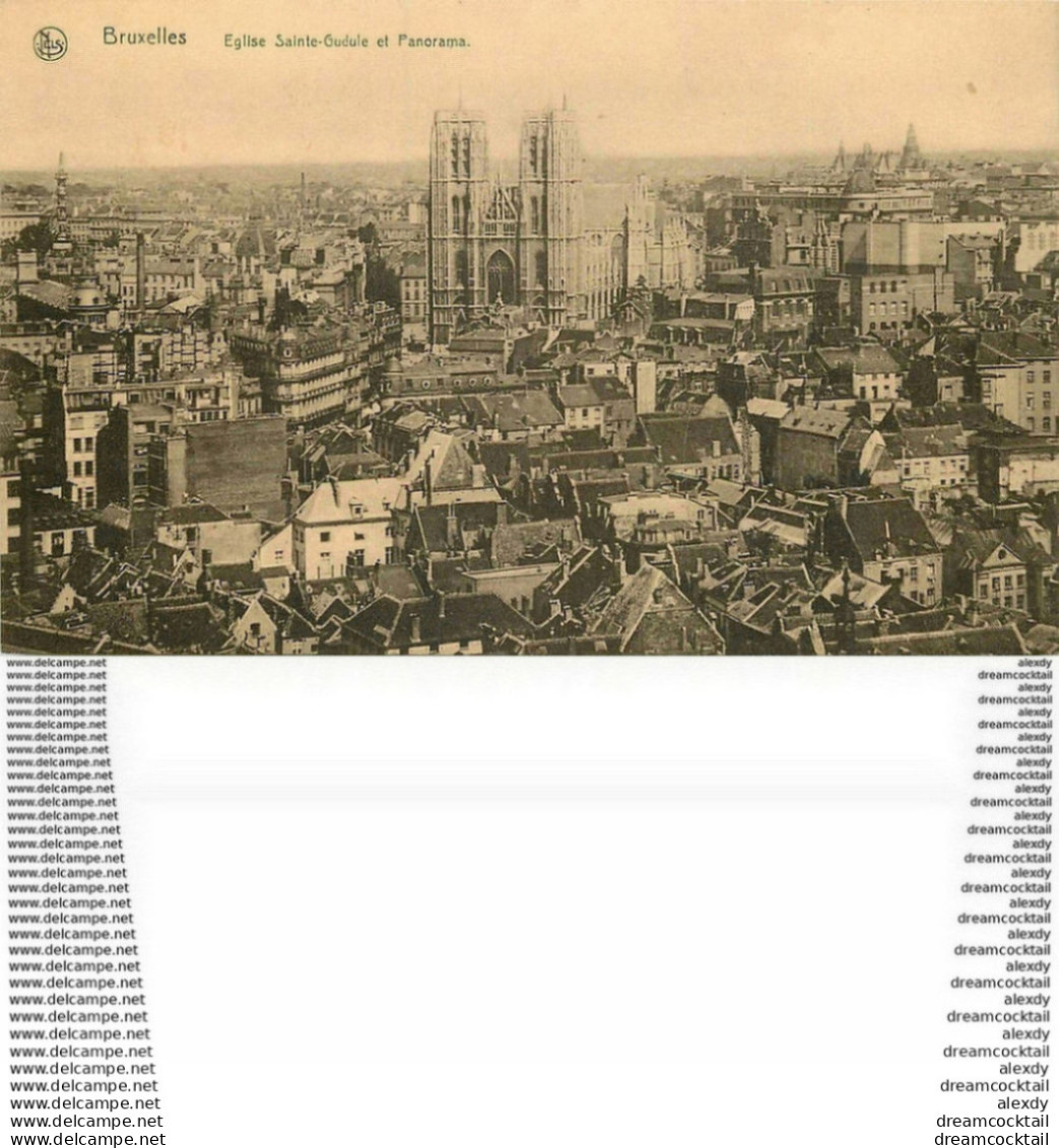 WW 2 Cpa BRUXELLES. Gare Du Nord Place Rogler Et Eglise Sainte-Gudule. Impeccables Et Vierges - Lots, Séries, Collections