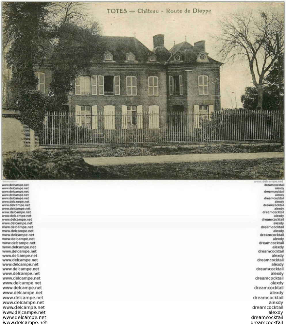 76 TÔTES. Château Route De Dieppe 1925 - Totes