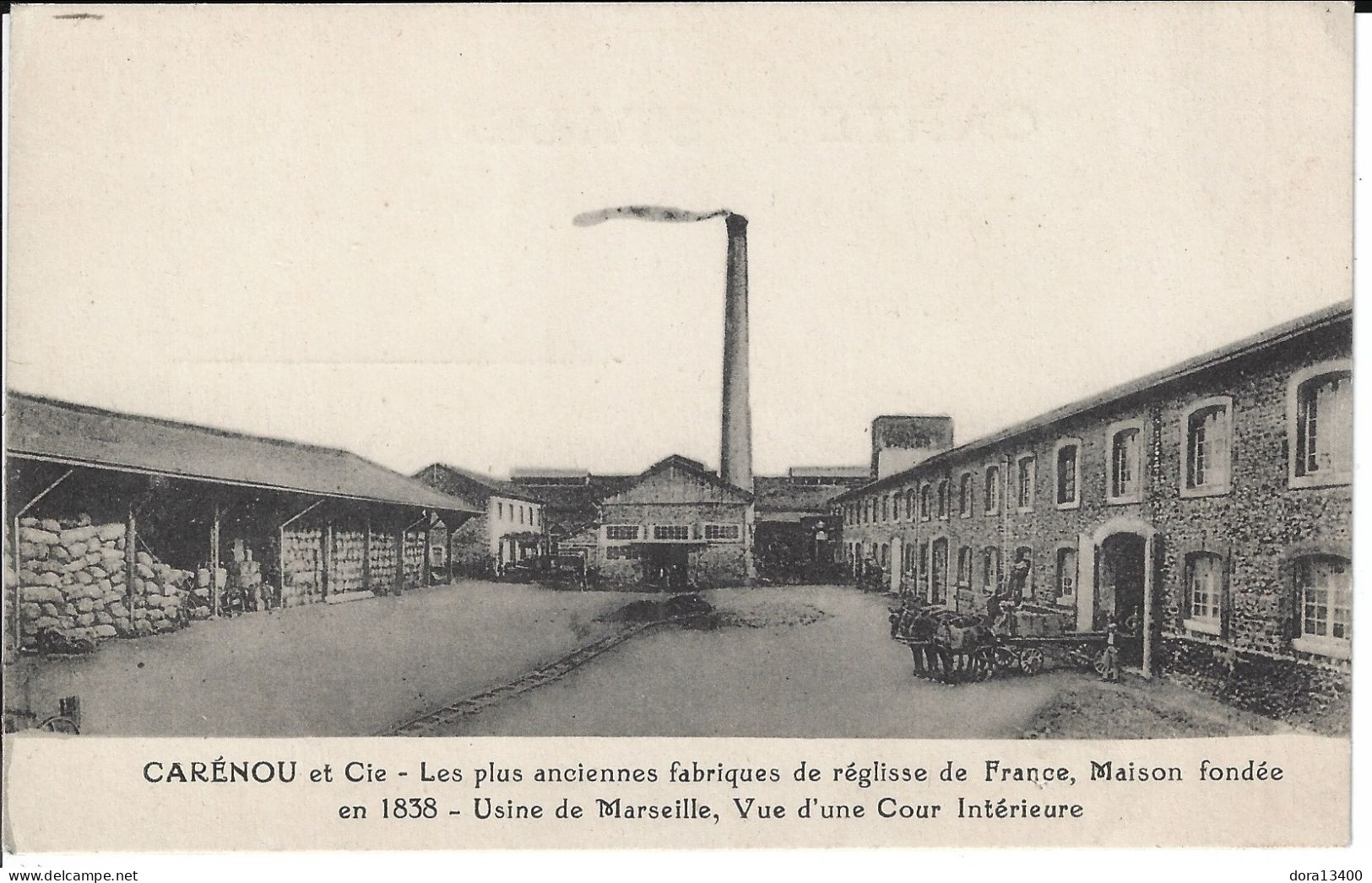 CPA13- MARSEILLE- CARENOU Et Cie- Les Plus Anciennes Fabriques De Réglisse De France - Estación, Belle De Mai, Plombières