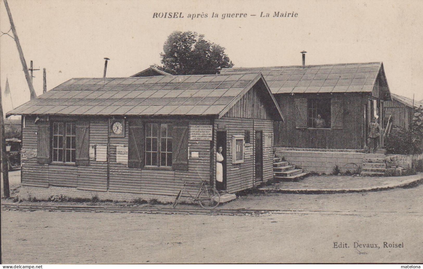 80 - SOMME ROISEL APRES LA GUERRE LA MAIRIE - Roisel