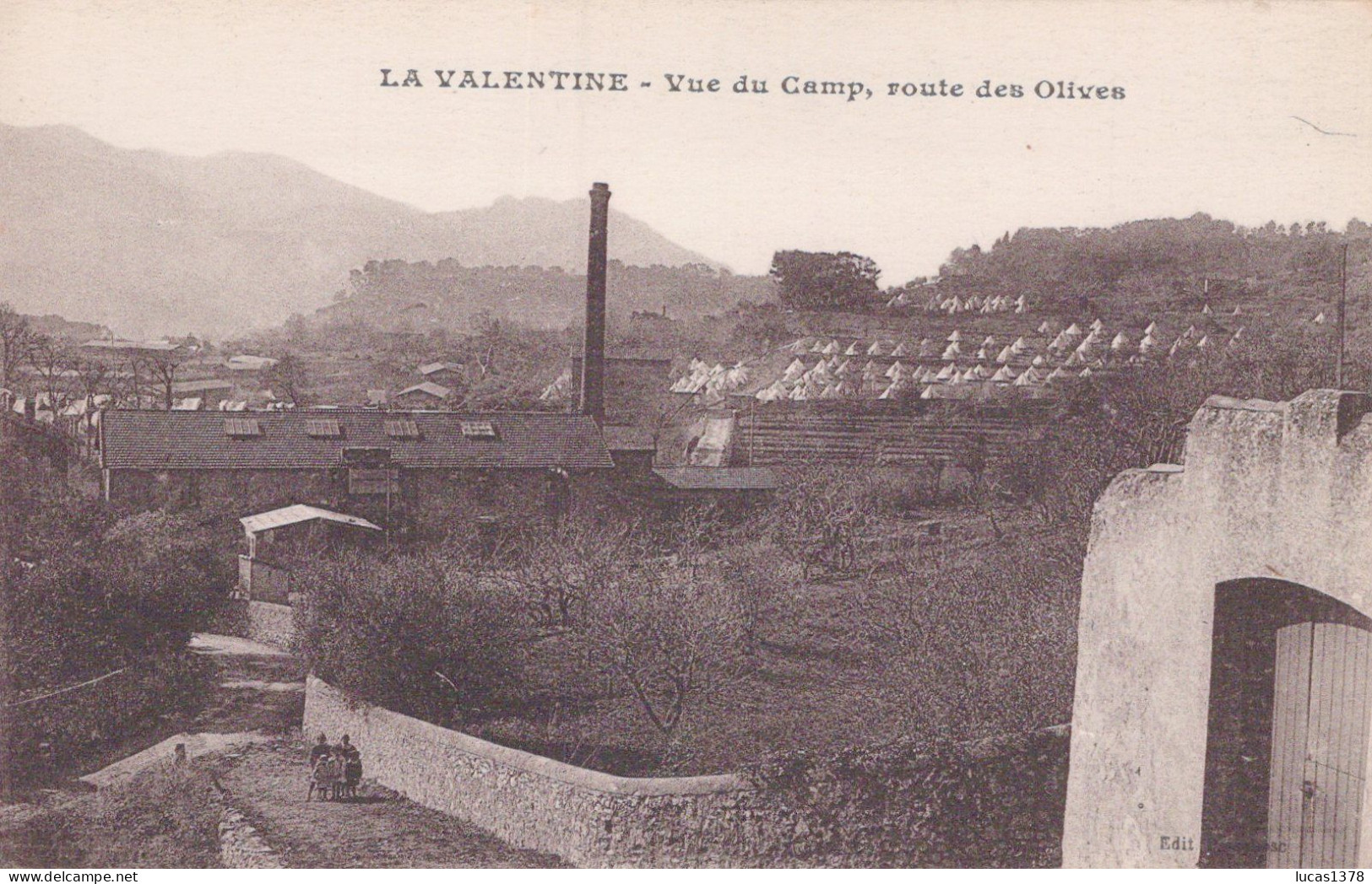 13 / MARSEILLE / LA VALENTINE / VUE DU CAMP ROUTE DES OLIVES / RARE - Les Caillols, La Valentine