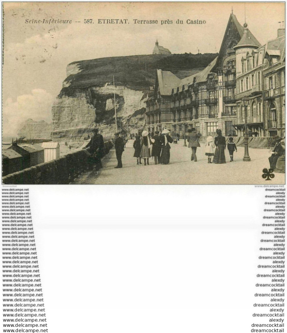 76 ETRETAT. Terrasse Près Du Casino 1924 - Etretat