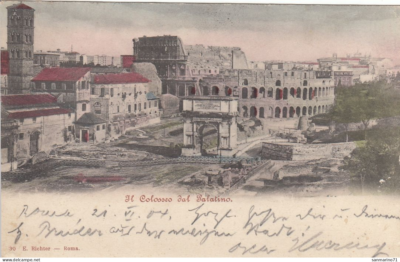 POSTCARD 1882,Italy,Roma - Colosseum