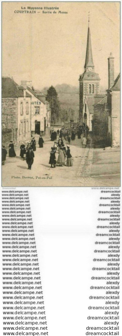53 COUPTRAIN. Sortie De Messe 1909 - Couptrain