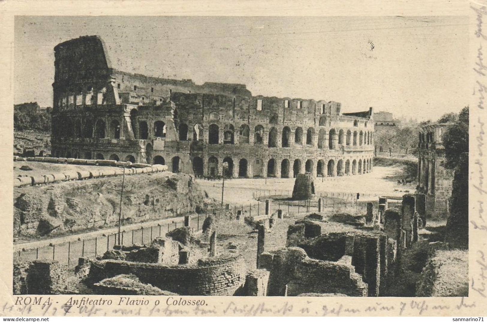 POSTCARD 1887,Italy,Roma - Kolosseum